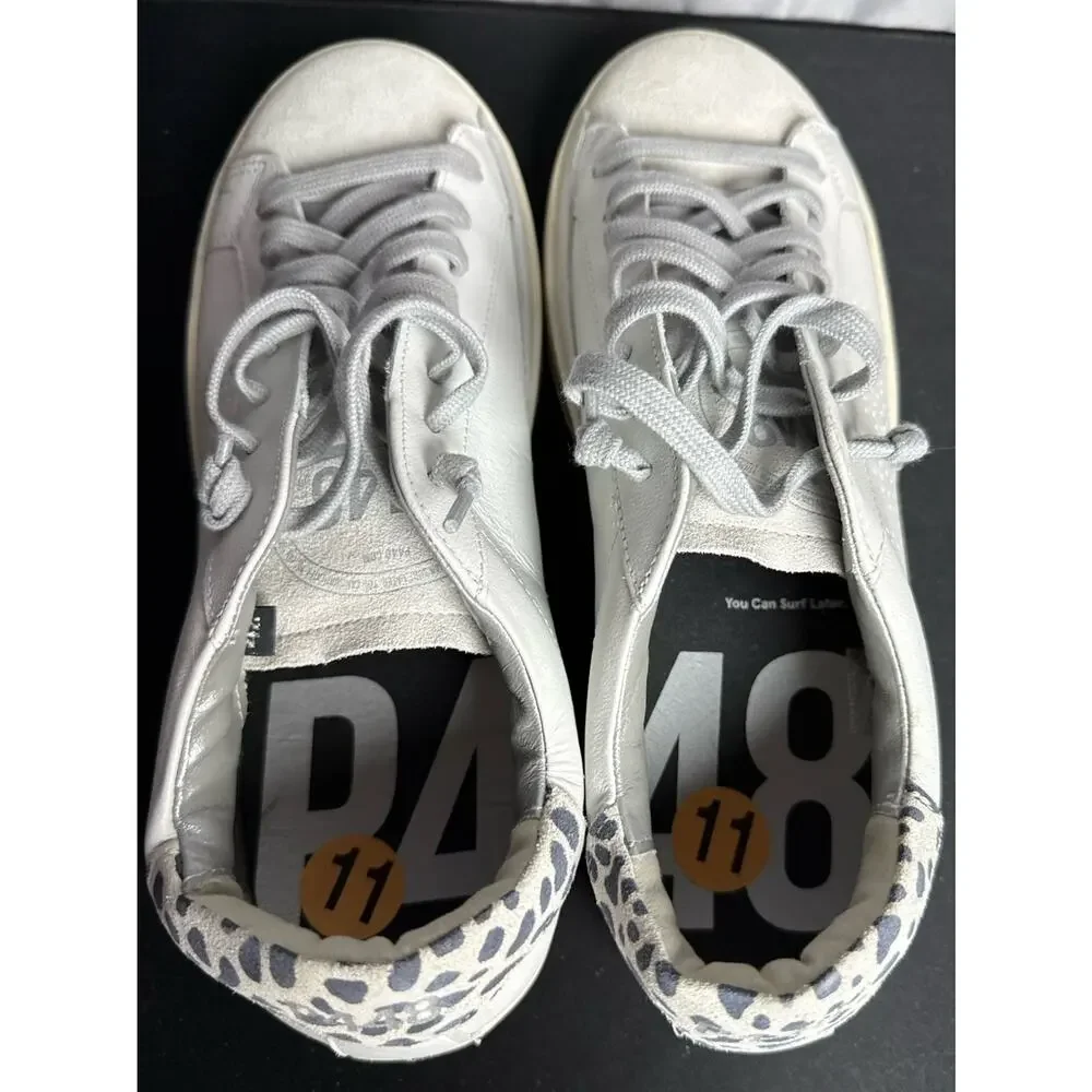P448 Women’s 11/11.5 (42) John Low Top Sneaker White $298 New Blemishes